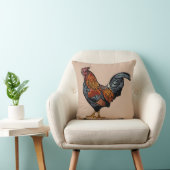 茶色の鶏の枕 クッション (椅子)