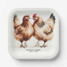 茶色の鶏の水の色素朴結婚の