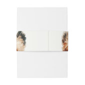 茶色の鶏の水色の国の結婚式 招待状ベリーバンド (裏面例)