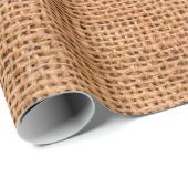 茶色の黄麻布の背景または袋布 ラッピングペーパー (ロールコーナー)