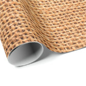 茶色の黄麻布の背景または袋布 ラッピングペーパー (ロールコーナー)