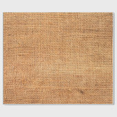 茶色の黄麻布の背景または袋布 ラッピングペーパー (フラット)