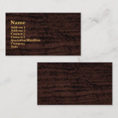 茶色の黒いグランジ 名刺 (正面/裏面)