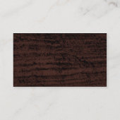 茶色の黒いグランジ 名刺 (裏面)