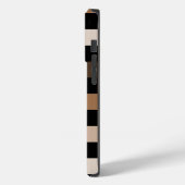 茶色の黒い市松模様にギンガム模様 Case-Mate iPhoneケース (裏面 / 左)