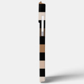 茶色の黒い市松模様にギンガム模様 Case-Mate iPhoneケース (裏面 / 左)