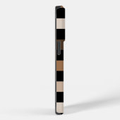 茶色の黒い市松模様にギンガム模様 Case-Mate iPhoneケース (裏面 / 右)