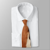 茶色の黒南西フェイク牛革 ネクタイ (タイ)