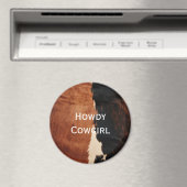 茶色の黒南西フェイク牛革 マグネット (インサイチュ (食洗機))