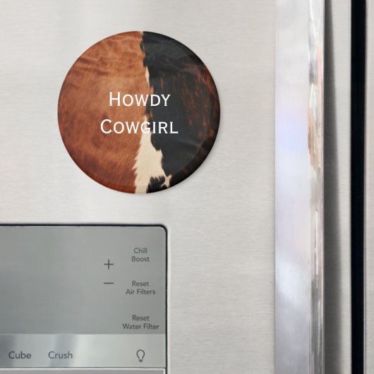 茶色の黒南西フェイク牛革 マグネット (インサイチュ (冷蔵庫))