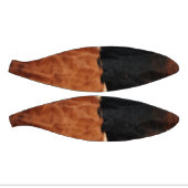 茶色の黒南西フェイク牛革 ミニバスケットボール (パネル)