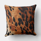 茶色の黒南西部の牛革 クッション (裏面)