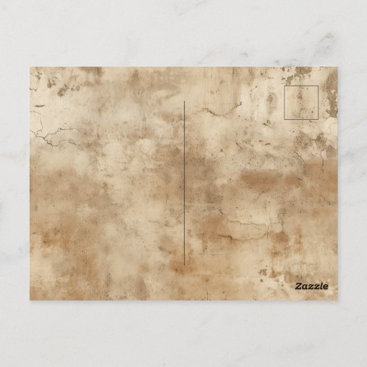 茶色の黒南西部の牛革 ポストカード (裏面)