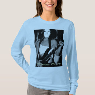 茶色のfrag合われた長い袖によってすごい柔らかいT Tシャツ