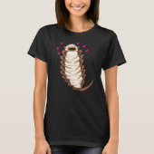(茶色のSkinleech)スキンリーチ・ラブ・ユーTシャツ Tシャツ (正面)