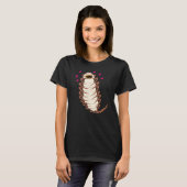(茶色のSkinleech)スキンリーチ・ラブ・ユーTシャツ Tシャツ (正面フル)