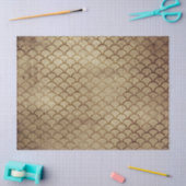 茶色はかりで測の切り離し魚 薄葉紙 (クラフト)