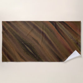 茶色は私のお気に入りの色 ビーチタオル