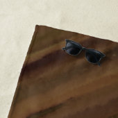 茶色は私のお気に入りの色 ビーチタオル (インサイチュ)