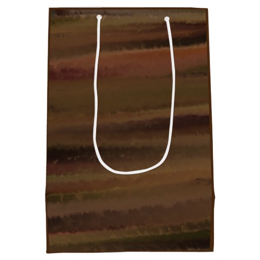 茶色は私のお気に入りの色 ミディアムペーパーバッグ (裏面)