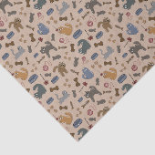 茶色よくはしゃぐい背景の猫 薄葉紙 (詳細)