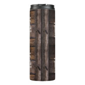 茶色を出荷する壊れやすい木箱ヴィンテージ タンブラー (裏面)