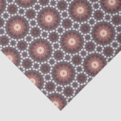 茶色エレガントと黒の幾何モダンパターン 薄葉紙 (詳細)