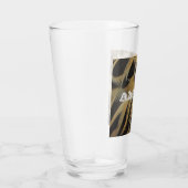 茶色エレガントのアヒル羽模様の写真自然 タンブラーグラス (右)