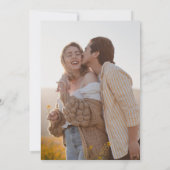 茶色エレガントの紅葉秋の結婚式写真 招待状 (裏面)