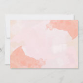 茶色エレガントの花の赤ちゃんシャワーカスタマイズ 招待状 (裏面)