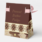 茶色エレガントフローラ フェイバーボックス (裏面サイド)