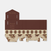 茶色エレガントフローラ フェイバーボックス (折り畳みなし)