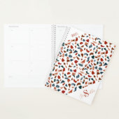 茶色エレガントモノグラム プランナー手帳 (ディスプレー)