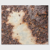 茶色カッコいいの錆びた金属組織 ラッピングペーパー (フラット)