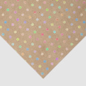 茶色カラフルのクラフトに素朴のドフェイクットパターン 薄葉紙 (詳細)