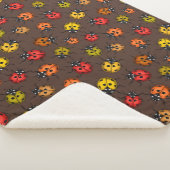 茶色カラフルのラディバグ シェルパブランケット (3/4)