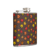 茶色カラフルのラディバグ フラスク (右)