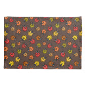 茶色カラフルのラディバグ 枕カバー (裏面)