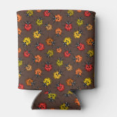 茶色カラフルのラディバグ 缶クーラー (裏面)