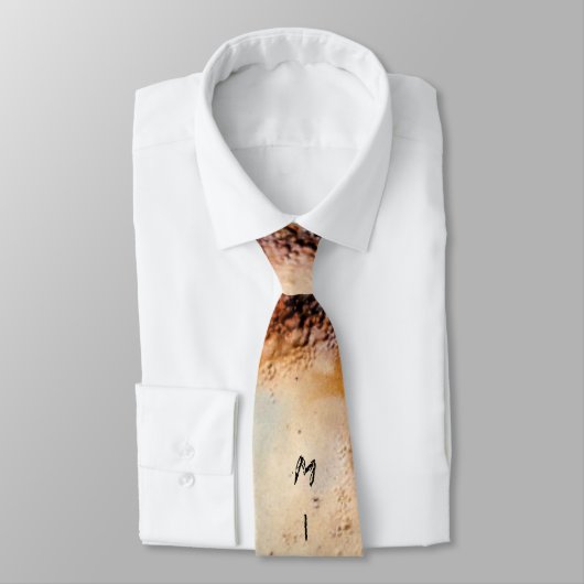 茶色クールの錆びた金属組織名前をカスタムする ネクタイ (タイ)
