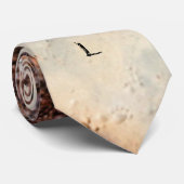 茶色クールの錆びた金属組織名前をカスタムする ネクタイ (ロール)