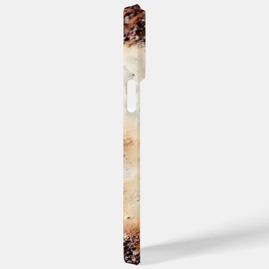 茶色クールの錆びた金属組織名前をカスタムする Case-Mate iPhoneケース (裏面 / 右)