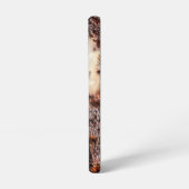 茶色クールの錆びた金属組織名前をカスタムする SAMSUNG GALAXYケース (左側面)