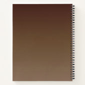 茶色グラデーション ノートブック (裏面)