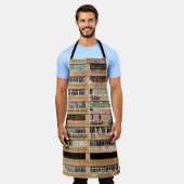 茶色コンクリート建物 エプロン (着用した状態)