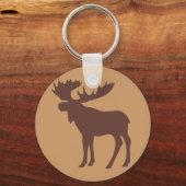 茶色シンプルムース記号 キーホルダー (正面)