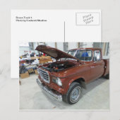 茶色トラック1 ポストカード (正面/裏面)