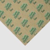 茶色ハッピーバースデー緑色プラチナ色 薄葉紙 (詳細)