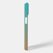 茶色パーソナライズされたと青グラデーションの Case-Mate iPhoneケース (裏面 / 右)