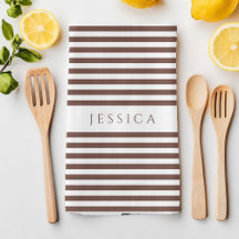 茶色パーソナライズされたのストライプパターン